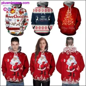 New 3D Christmas Hoodies Men's/Women's Casual Pullover