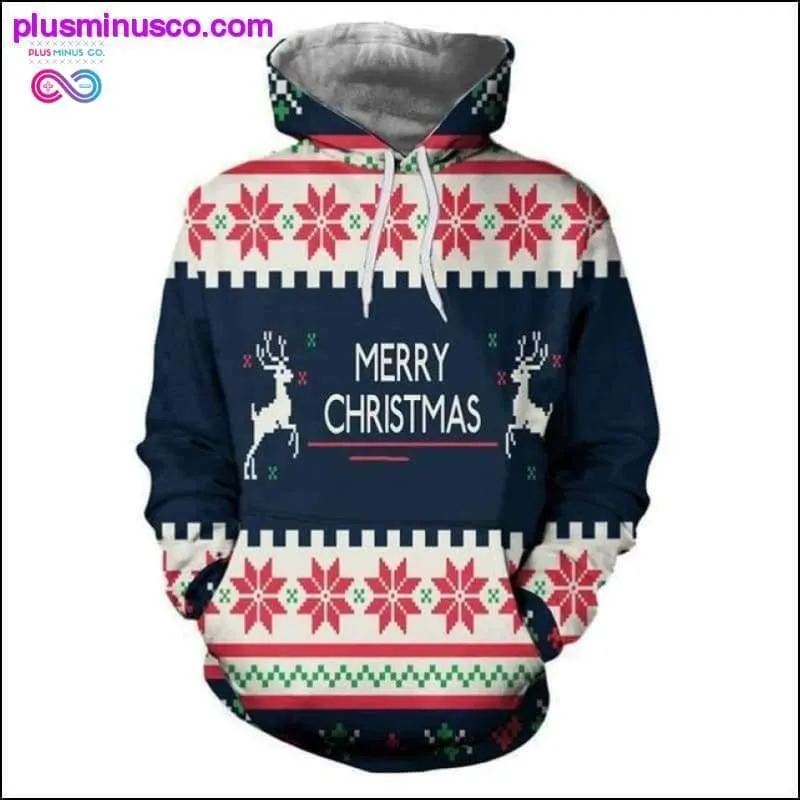 New 3D Christmas Hoodies Men's/Women's Casual Pullover