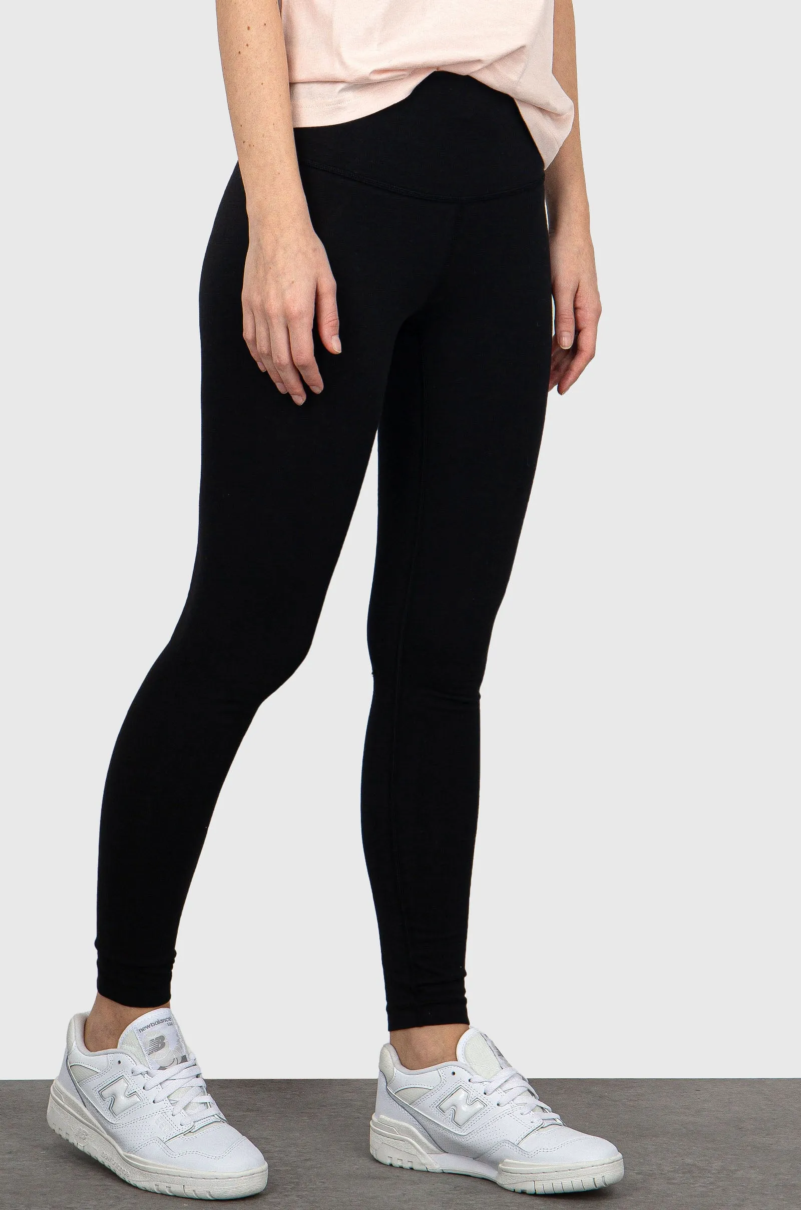 New Balance Legging Cotton High Rise Nero Donna