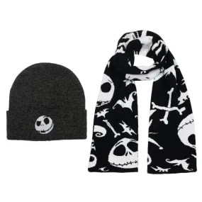 Nightmare Before Christmas Beanie & Scarf