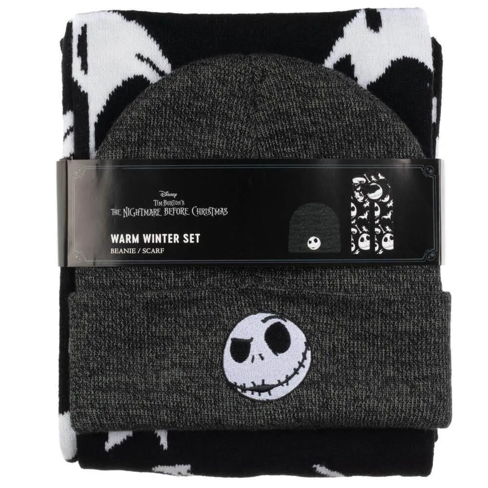 Nightmare Before Christmas Beanie & Scarf