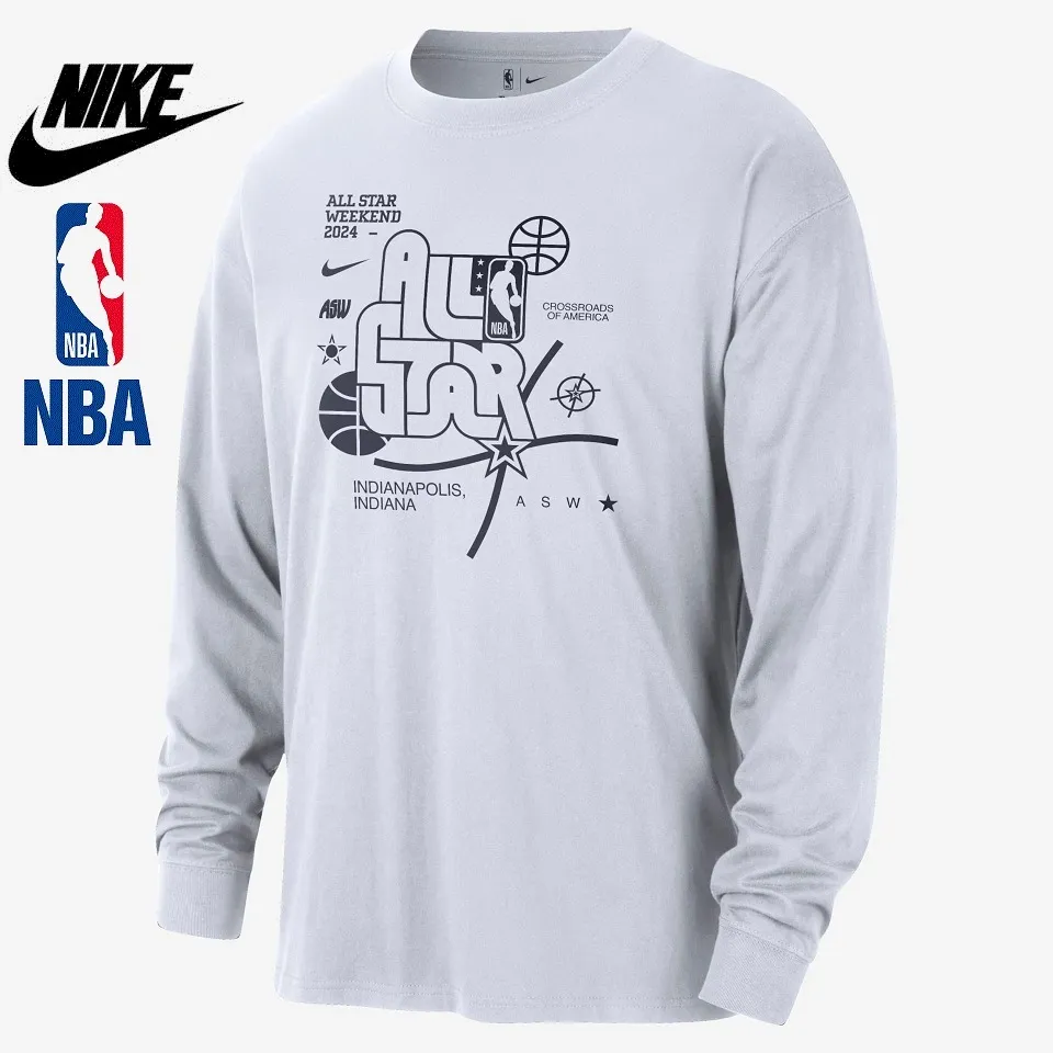 Nike  |Long Sleeves Logos on the Sleeves Long Sleeve T-shirt Logo