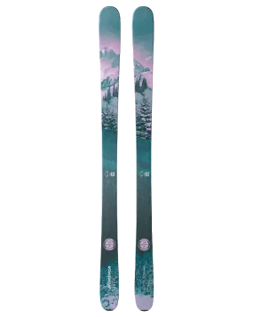 Nordica Santa Ana 88 Womens Skis - Pink / Metallic Green - 2024