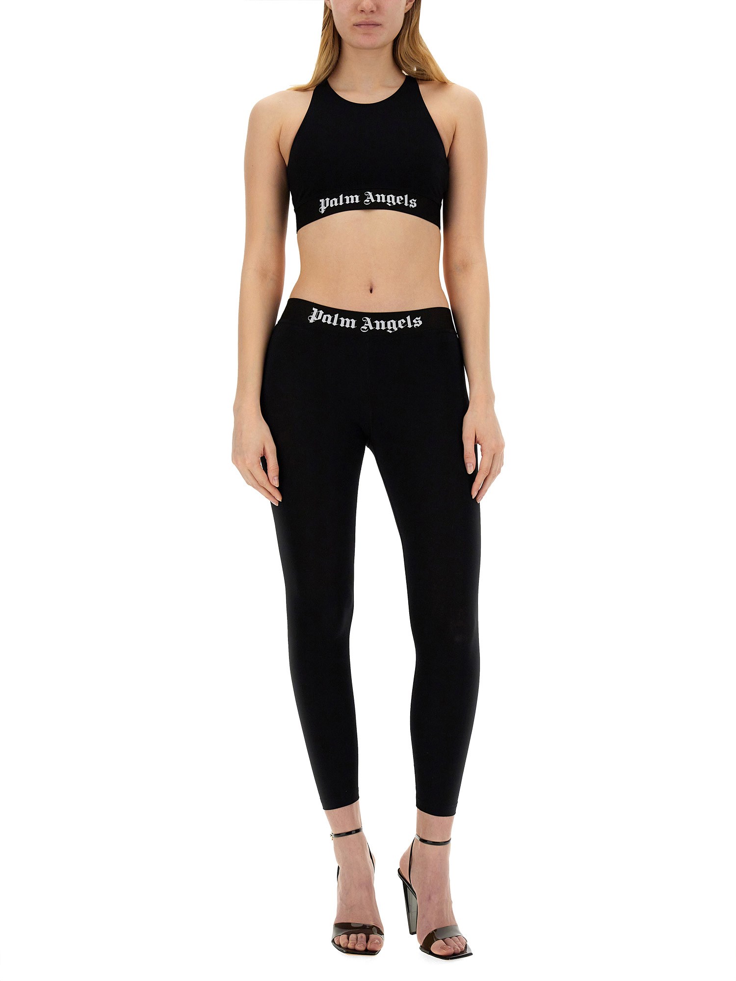 PALM ANGELS    LEGGINGS WITH LOGO