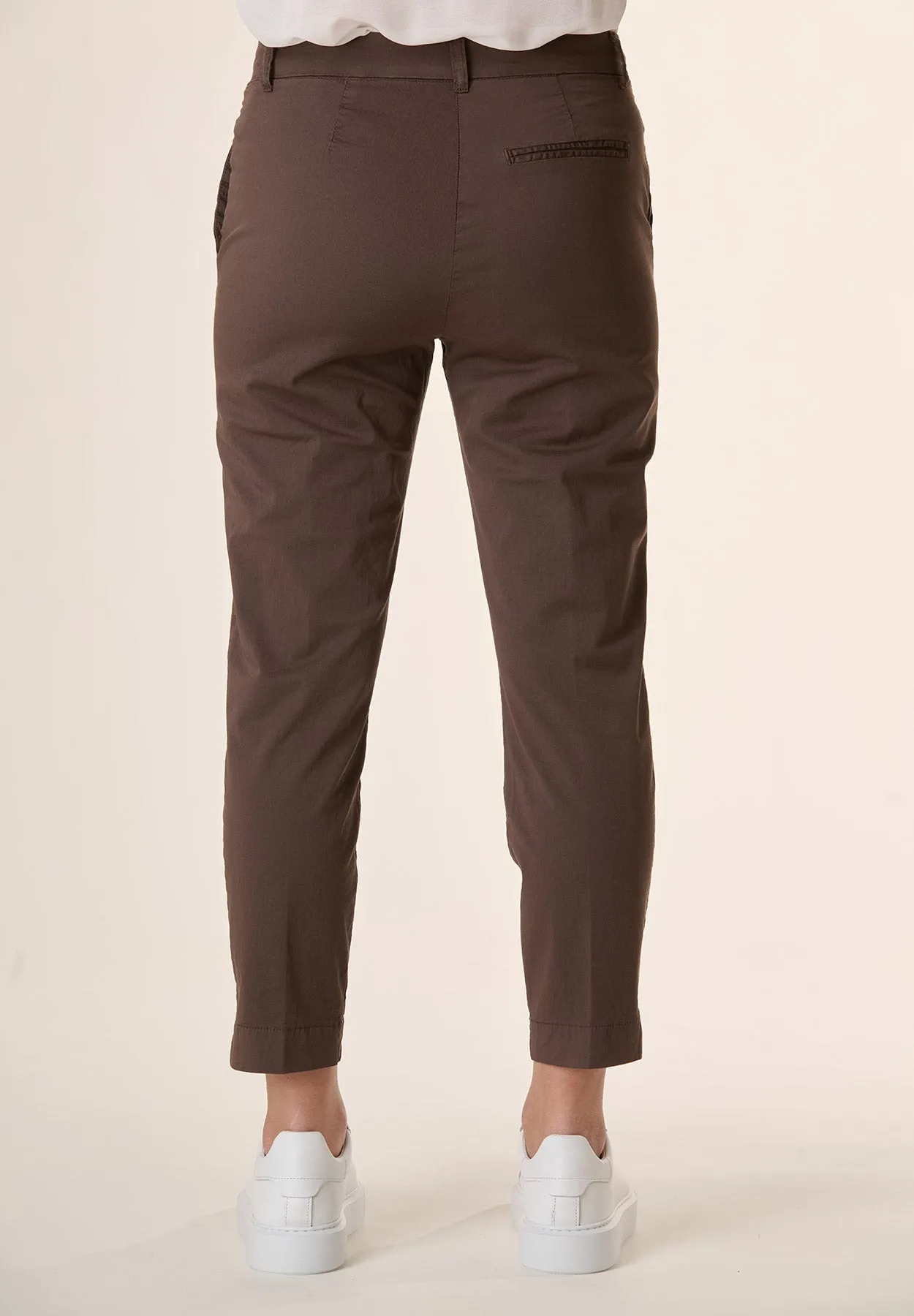 Pantalone chinos tabacco cotone stretch