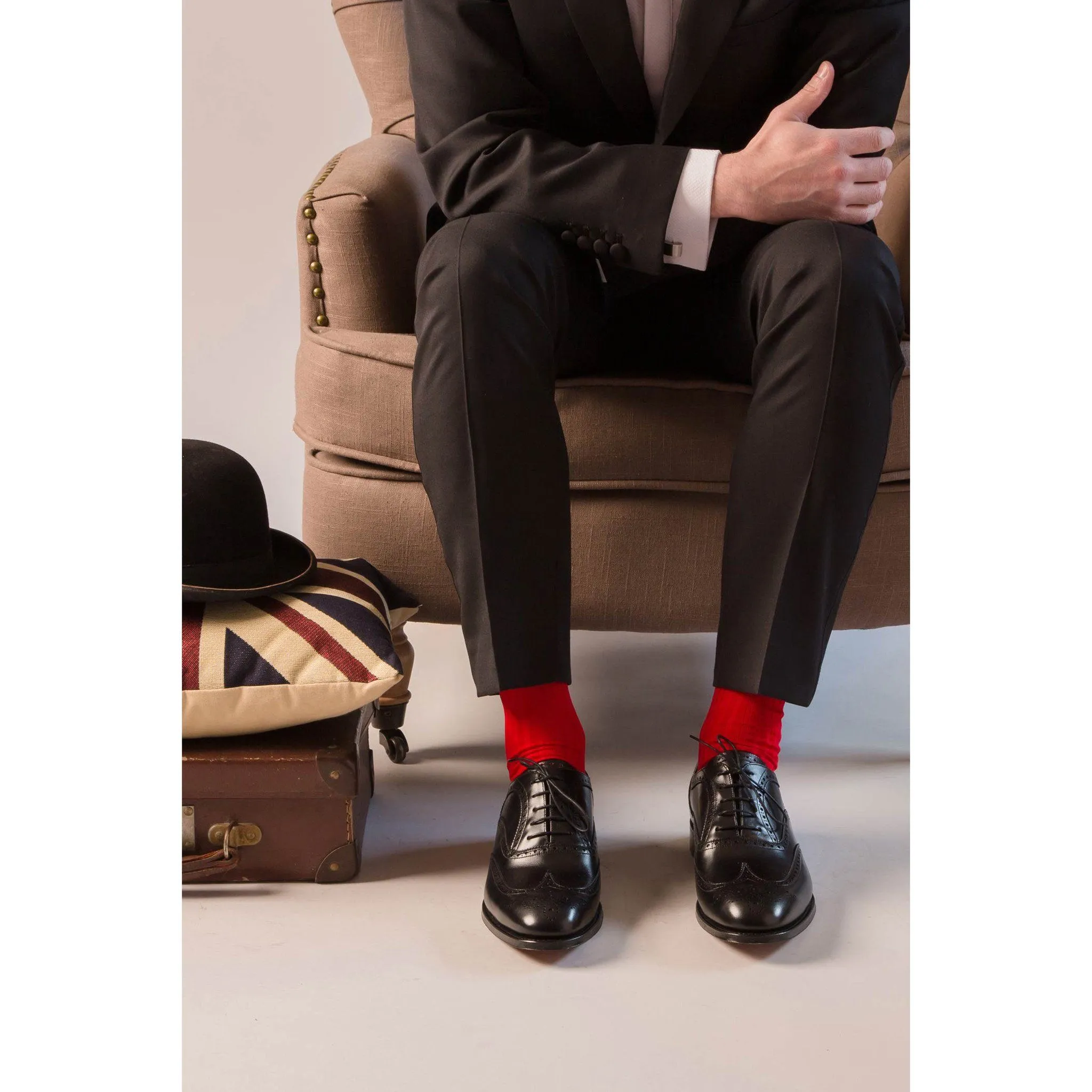 Pantherella Over Calf Long Danvers Cotton Socks