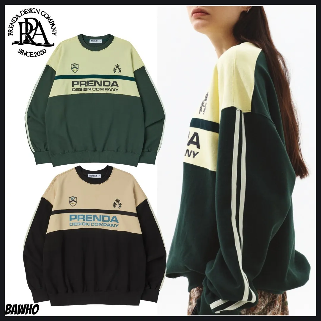 PRENDA FROM PLANT  |Unisex Street Style Bi-color Long Sleeves Cotton