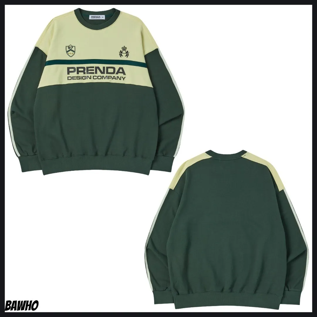 PRENDA FROM PLANT  |Unisex Street Style Bi-color Long Sleeves Cotton