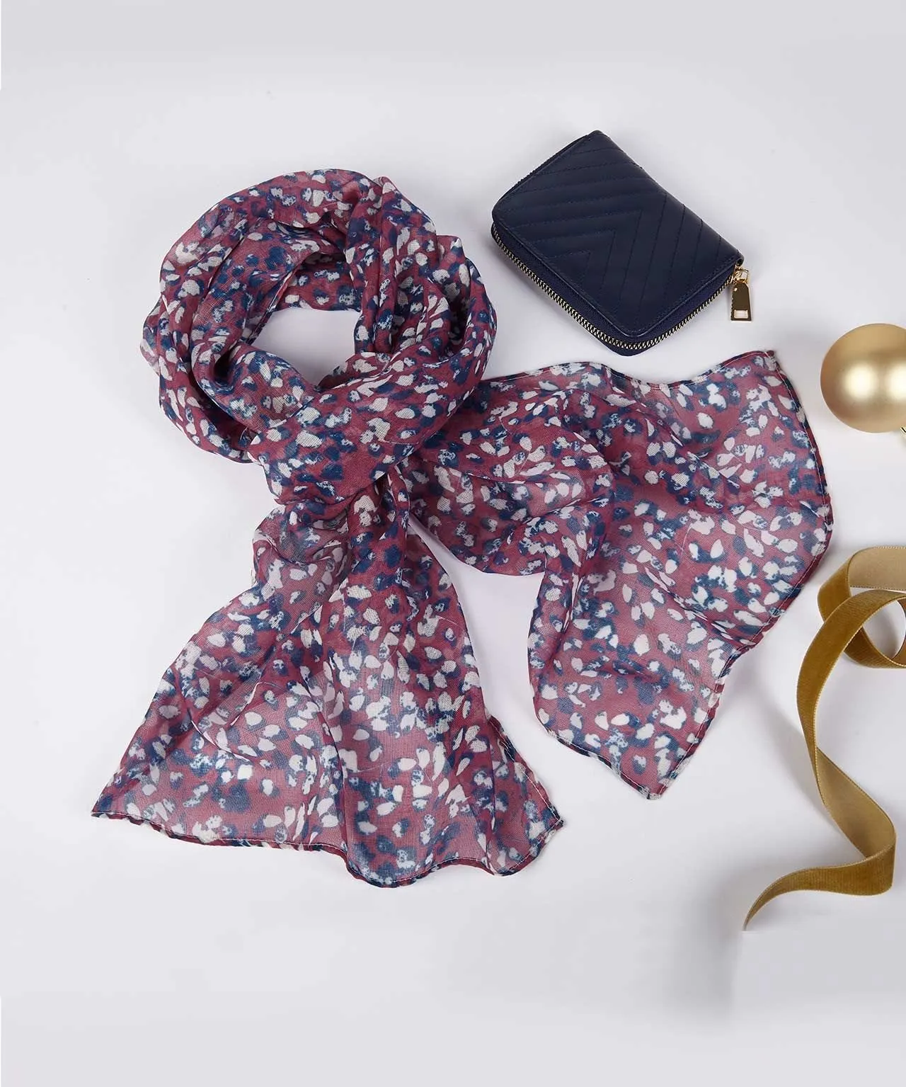 Printed Scarf & Purse Set