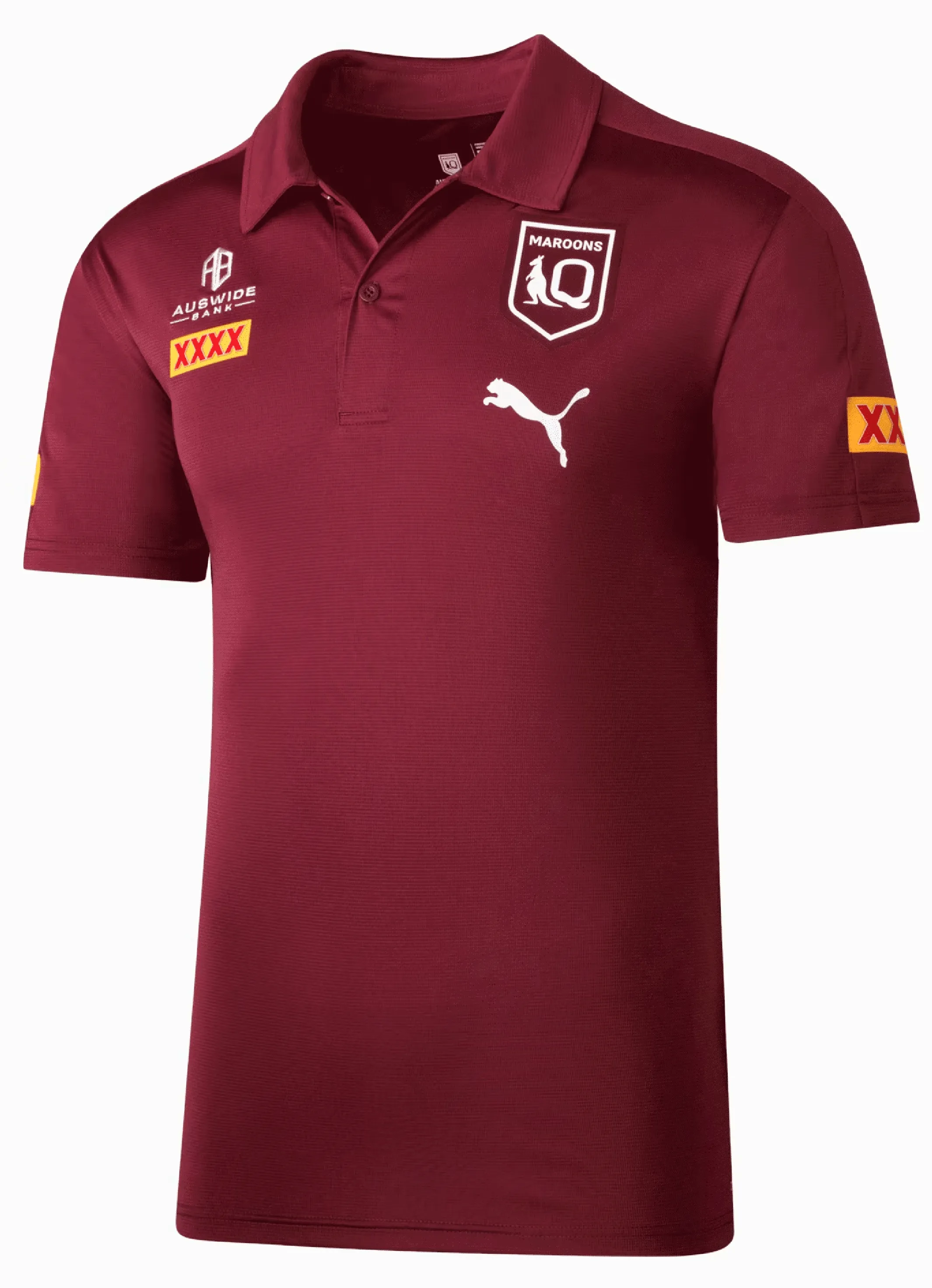 Puma Mens Queensland Maroons Polo Shirt  768298 01