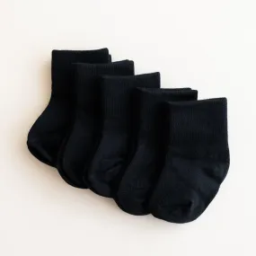 Quarter Socks Combo 5-Pack in Midnight