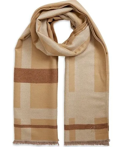 Reiss Cara Check Border Scarf