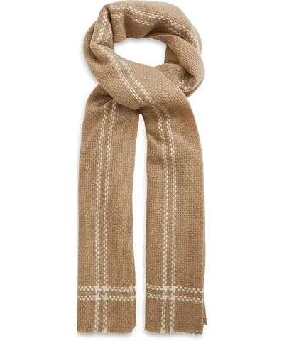 Reiss Liana Textured Wide Weave Scarf