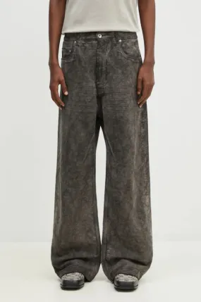 Rick Owens cotton trousers Geth Jeans gray color DU02D2351.MO