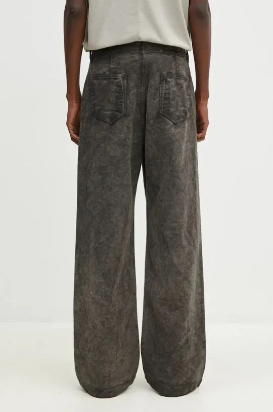 Rick Owens cotton trousers Geth Jeans gray color DU02D2351.MO