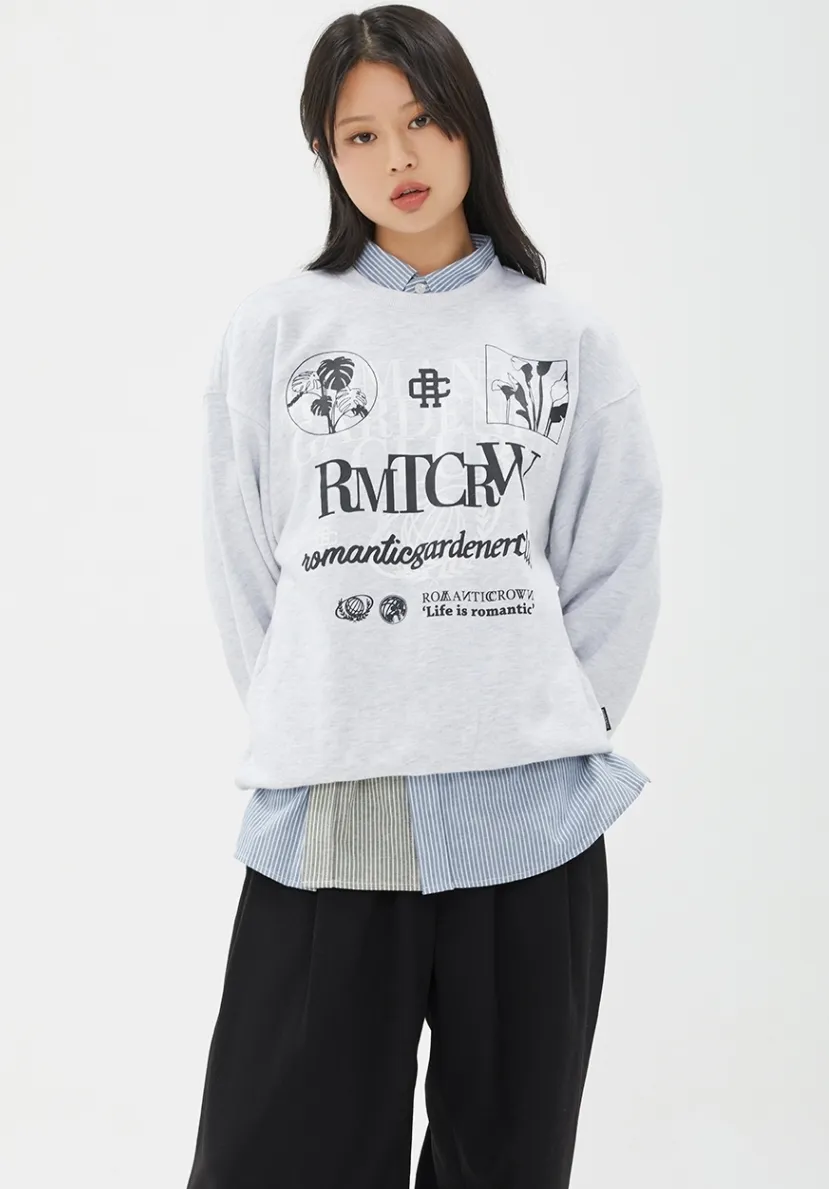 ROMANTIC CROWN  |Unisex Street Style Long Sleeves Sweatshirts