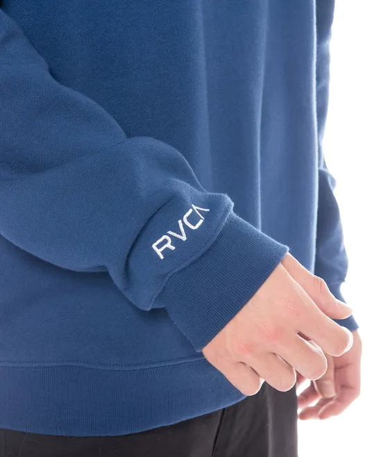 RVCA  |Crew Neck Unisex Long Sleeves Plain Logo Sweatshirts