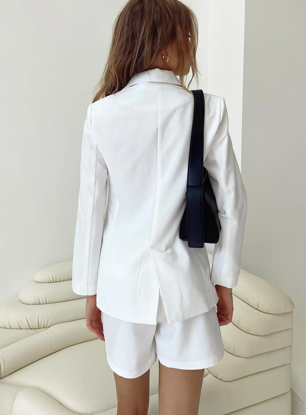 Sazan Blazer White