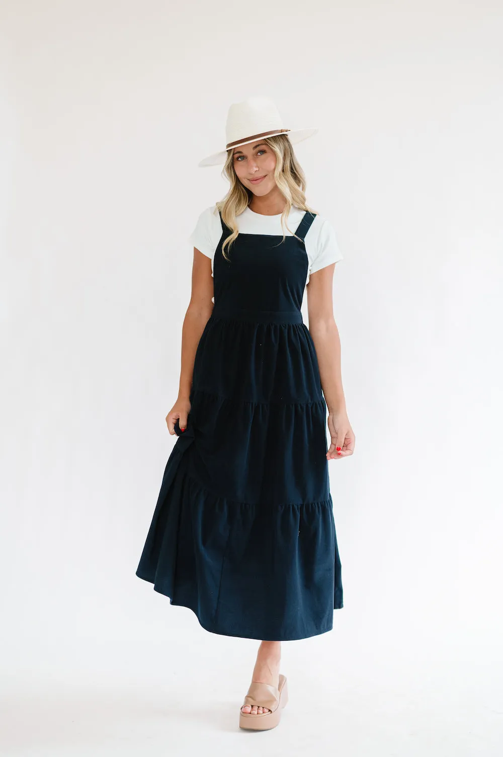 Shay Overall Navy Blue Maxi Dress