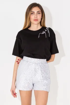 Shorts in paillettes