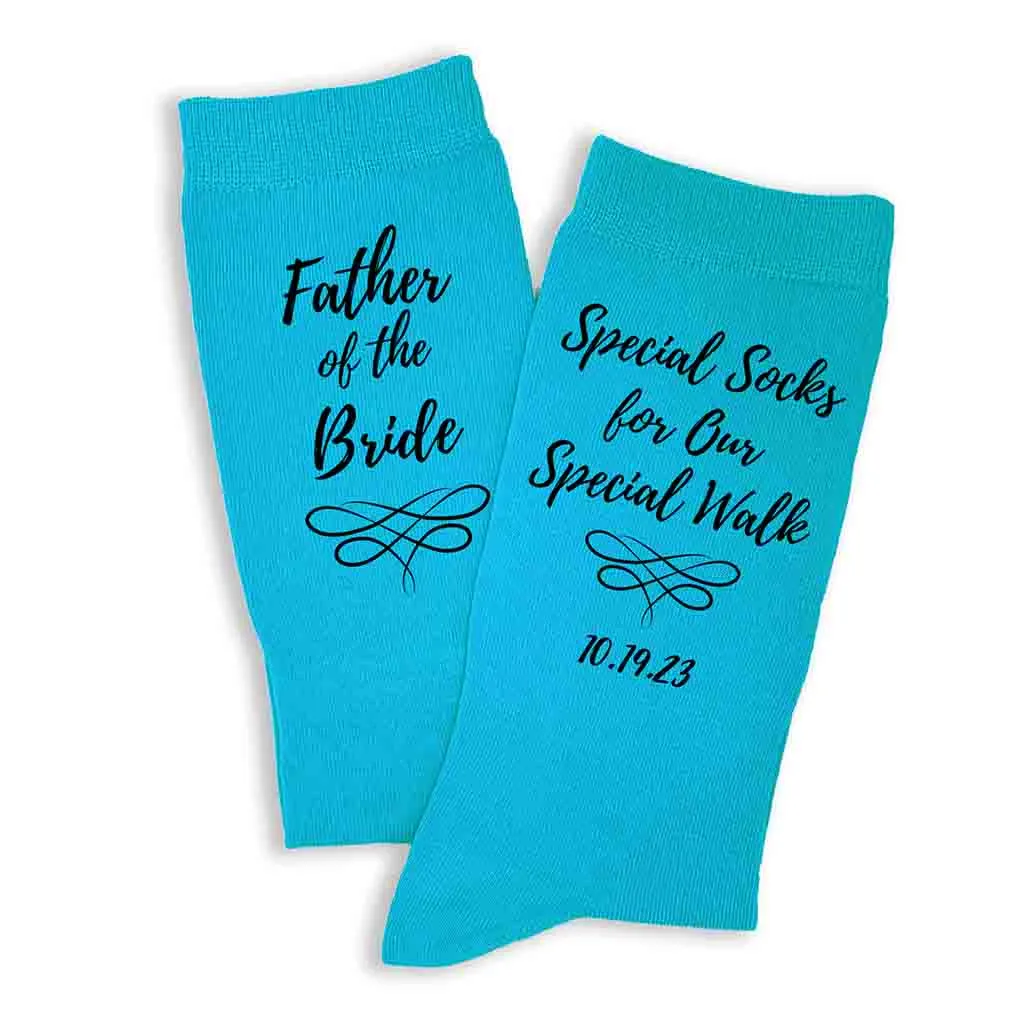 Special Socks for a Special Walk, Father of the Bride Socks