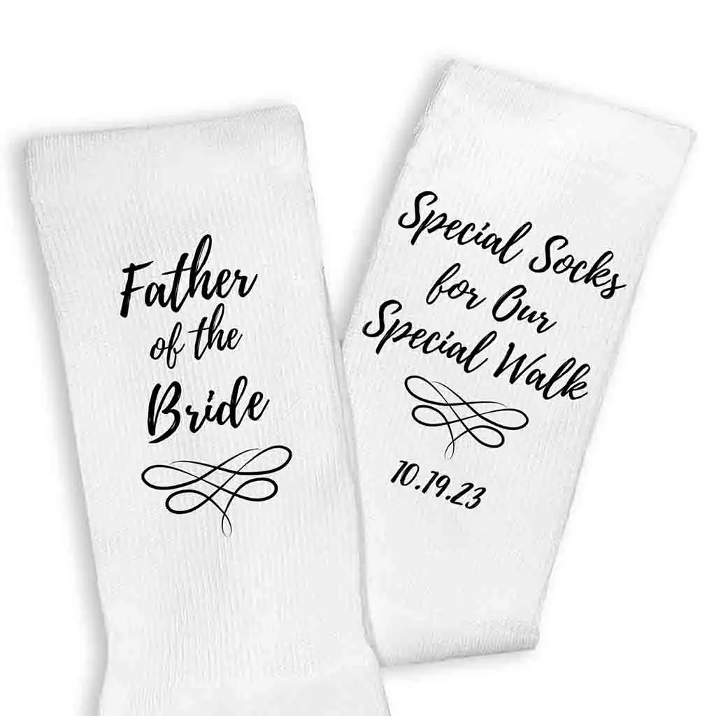 Special Socks for a Special Walk, Father of the Bride Socks