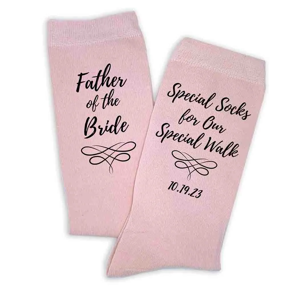 Special Socks for a Special Walk, Father of the Bride Socks