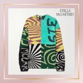 Stella McCartney  |Crew Neck Casual Style Unisex Wool Street Style Long Sleeves