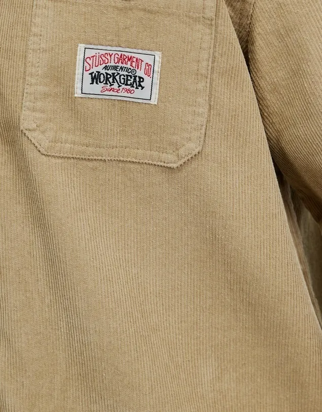 STUSSY  |Corduroy Street Style Long Sleeves Plain Cotton Logo