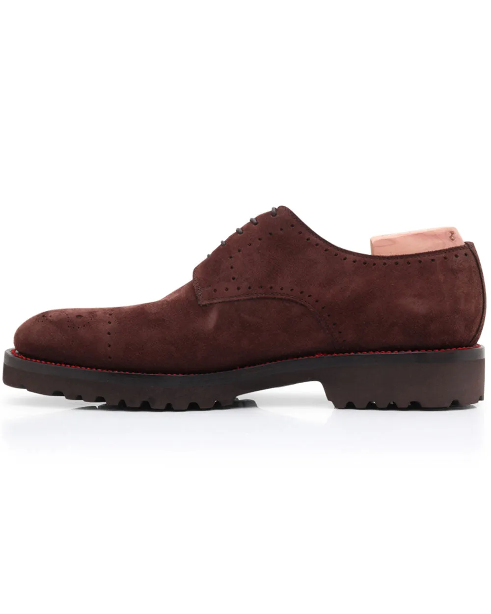 Suede Casual Laceup in Brown