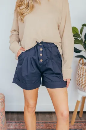 Summertime Button Down Shorts - 2 Colors