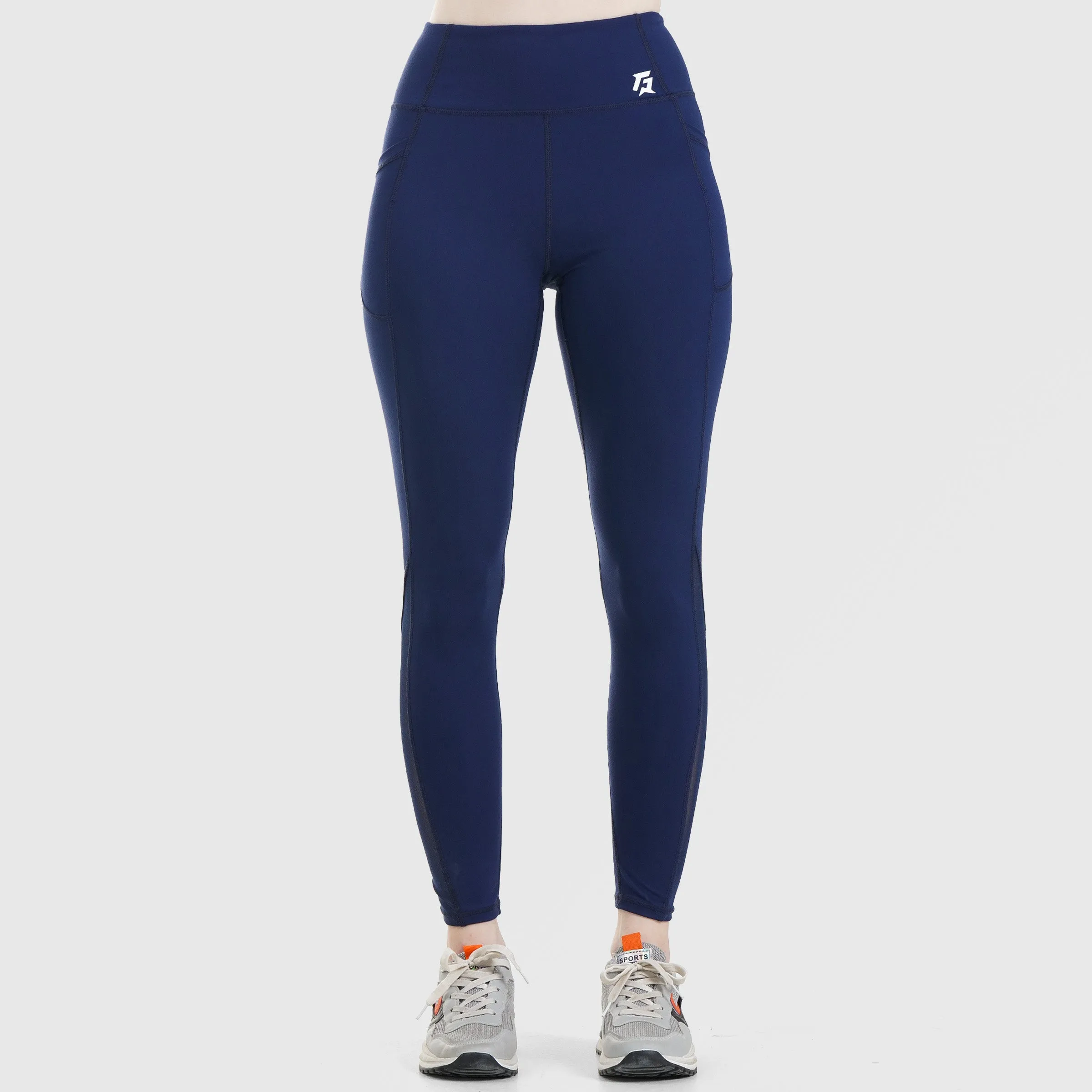 Sweat Wicking Seamless Leggings (Blue)