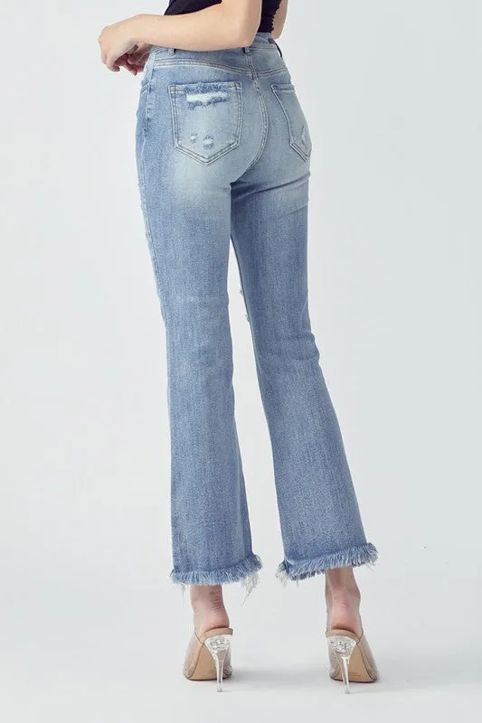 Take It All In Ankle Flare Jeans