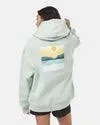 Tentree Artist Series Oasis Oversized Hoodie In Surf Spray/Vanilla Ice