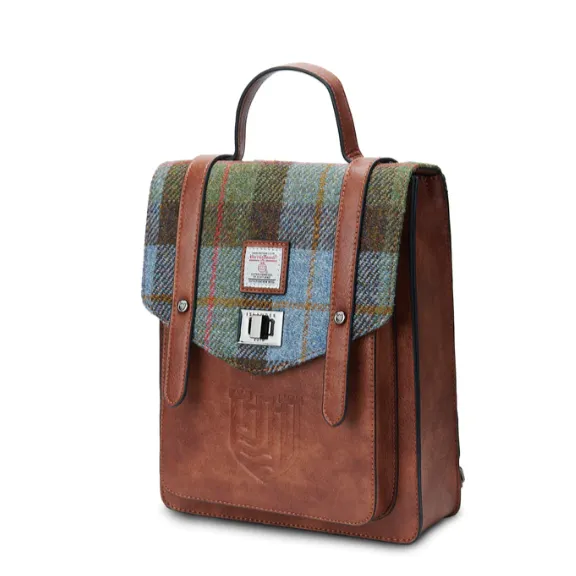 The Mini Carloway Backpack with Harris Tweed