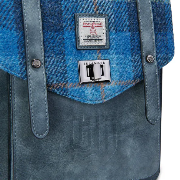 The Mini Carloway Backpack with Harris Tweed