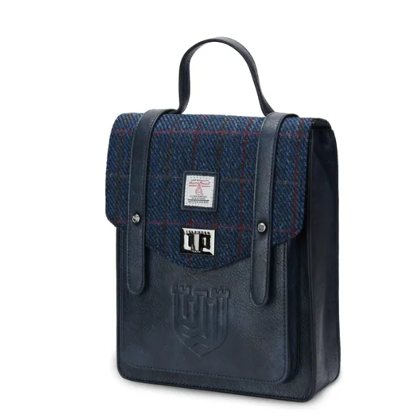 The Mini Carloway Backpack with Harris Tweed