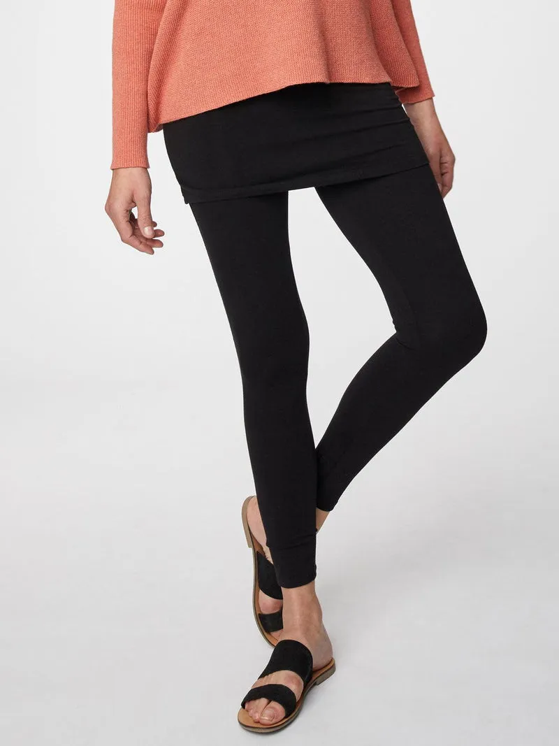 Thought Jay Skirted Leggings - Black