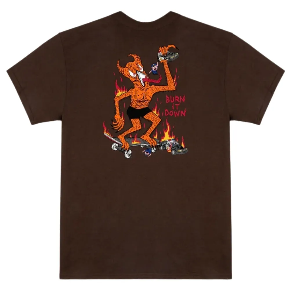 Thrasher Burn It Down Neckface Tee