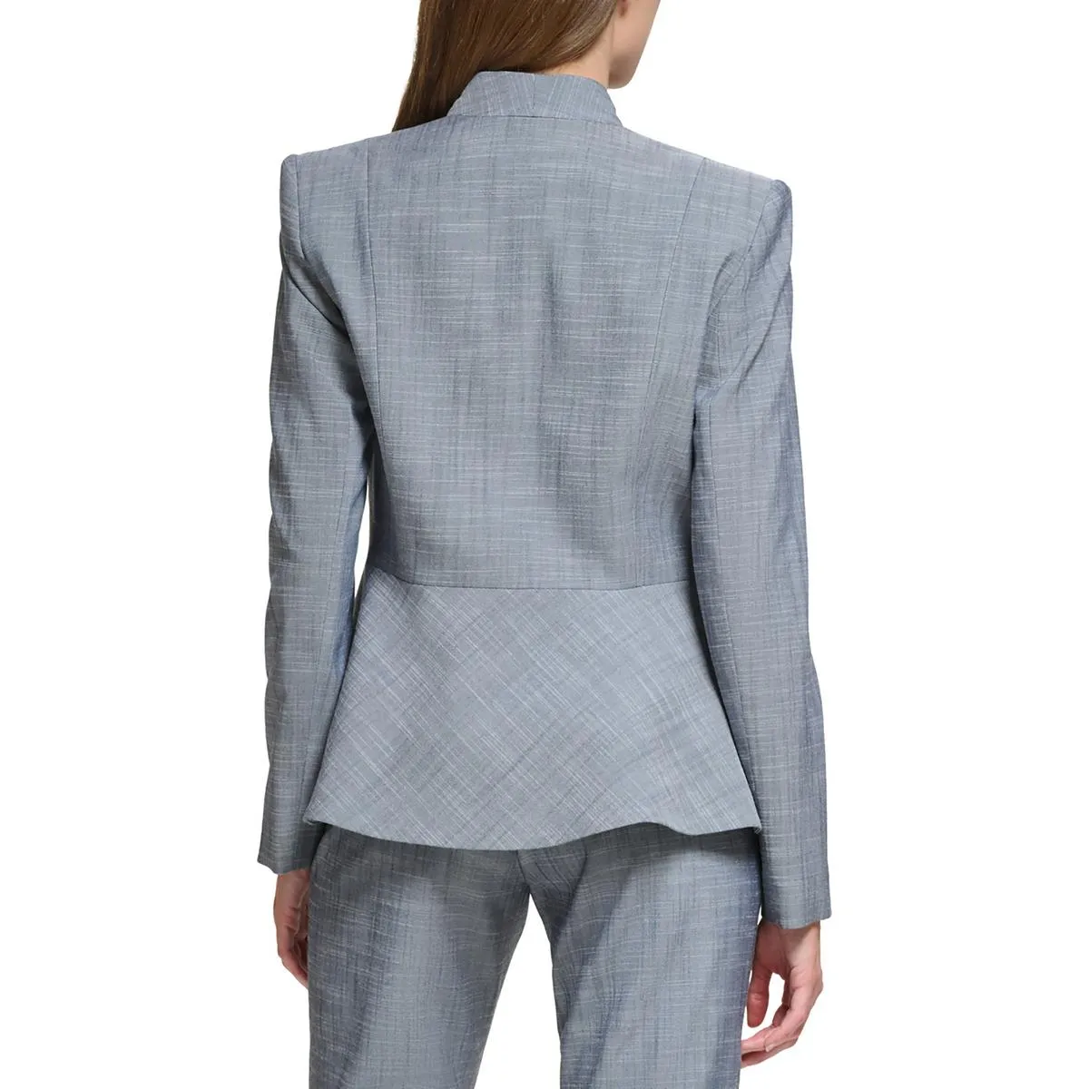 Tommy Hilfiger Womens Peplum Business One-Button Blazer