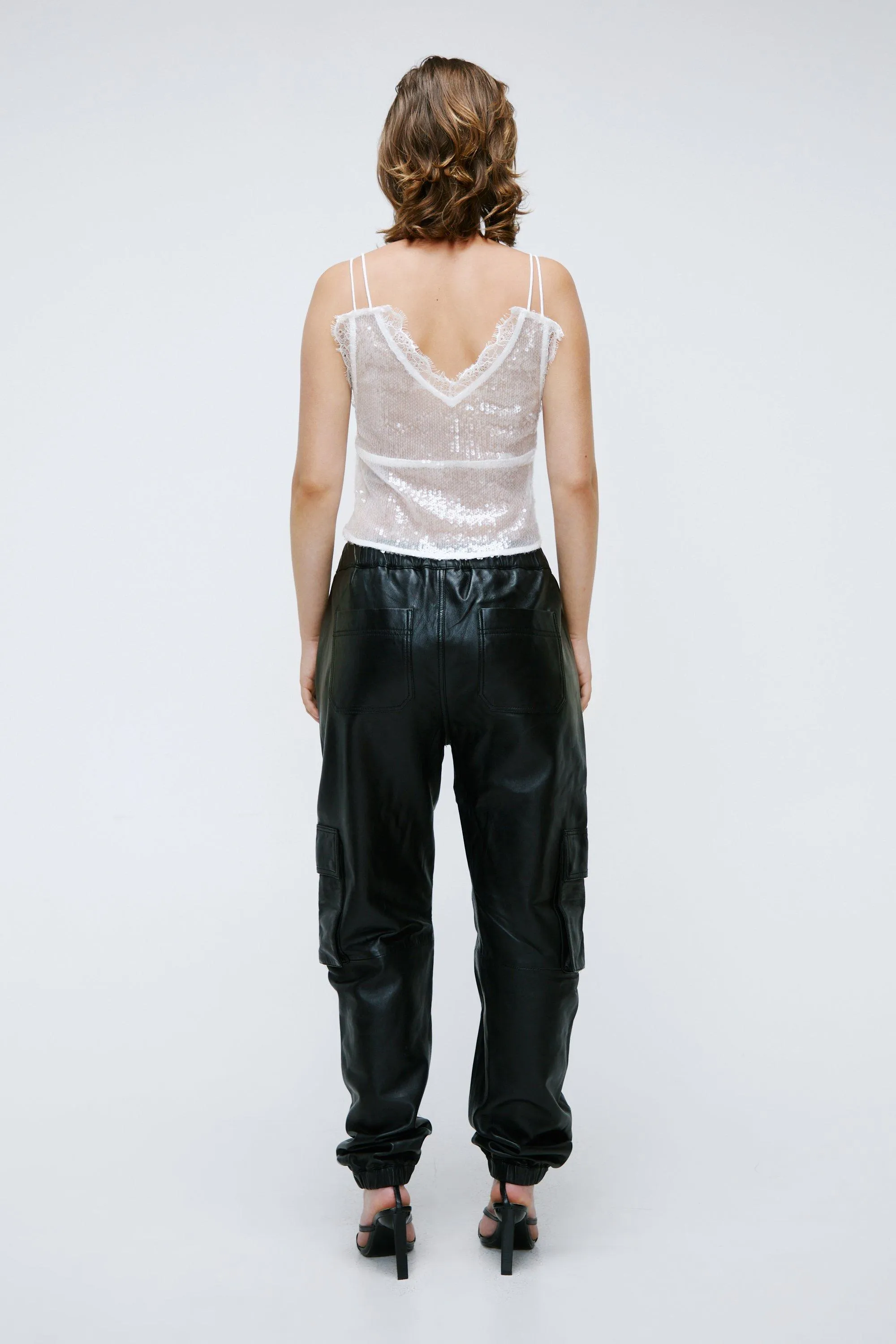 Trousers | Real Leather Pocket Detail Cargo Trousers | NastyGal