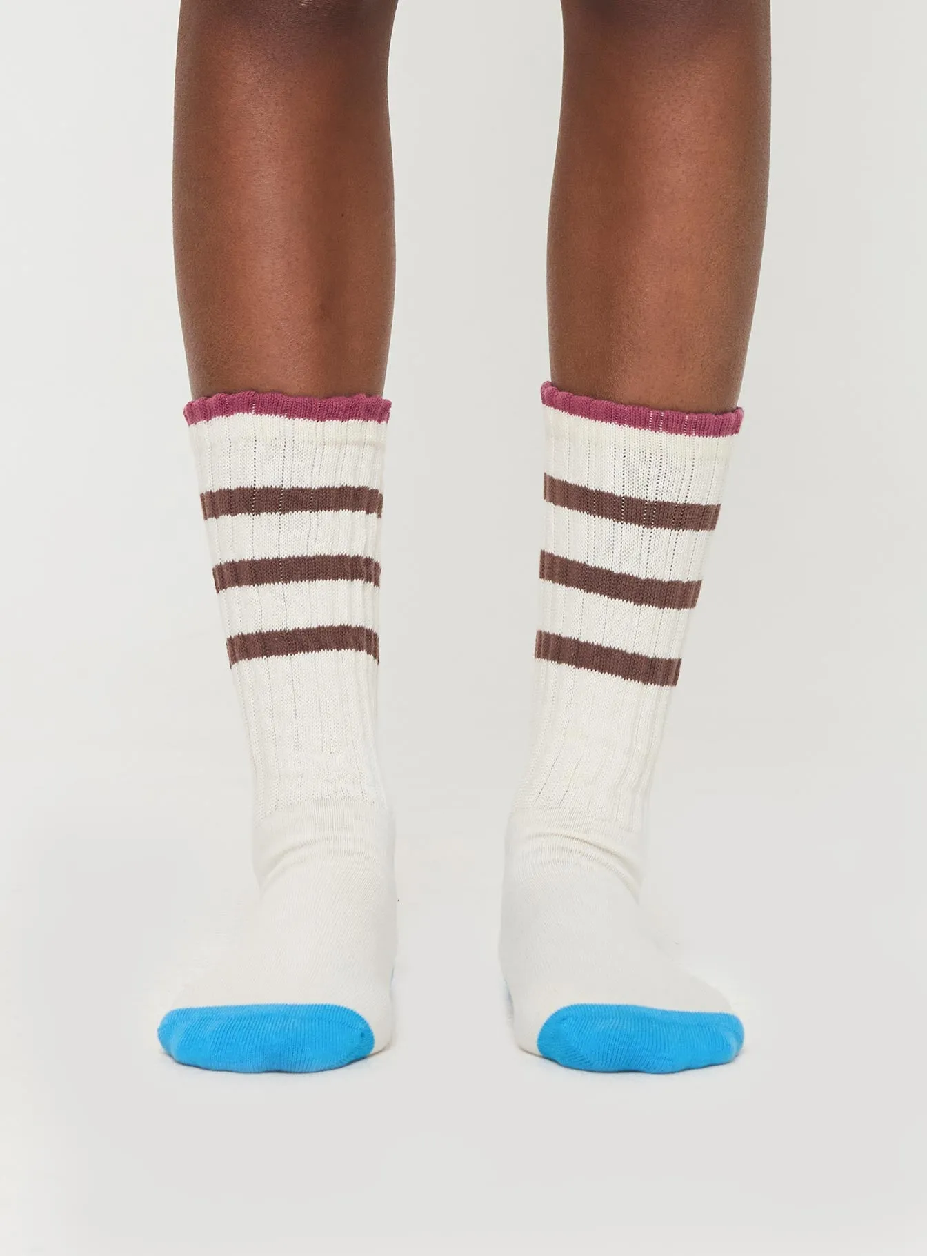 Unfair Socks Pink / Brown