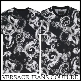 VERSACE JEANS  |Cotton Short Sleeves T-Shirts