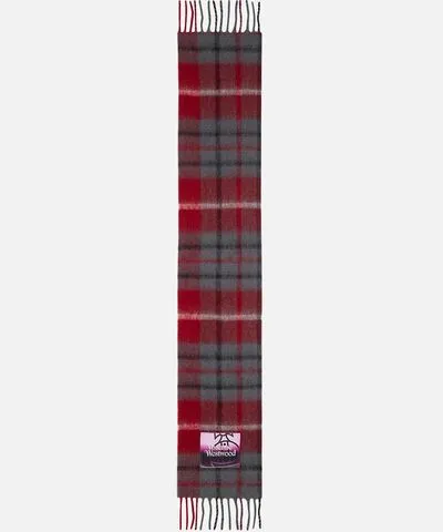 Vivienne Westwood Tartan Wool-Blend Scarf