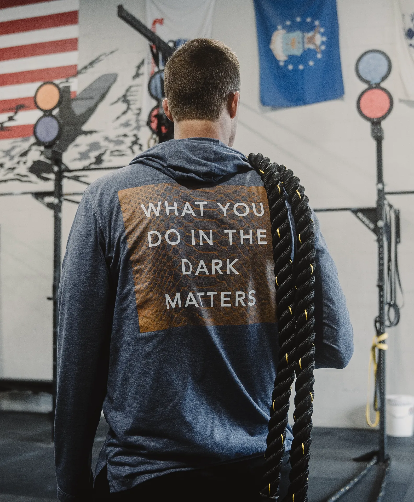 What You Do In The Dark Matters Athletic Hoodie