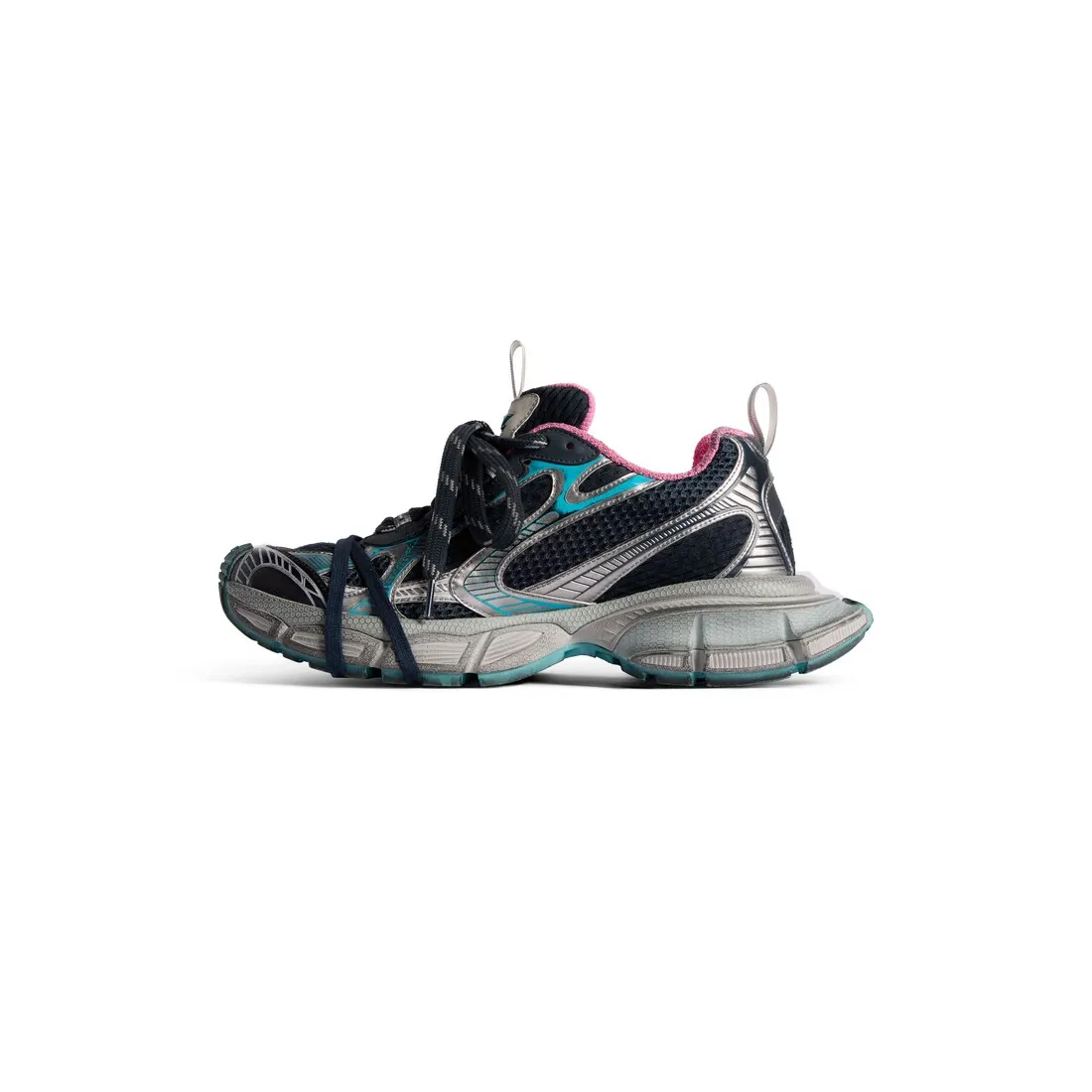      Women's 3xl Sneaker  in Grey/blue/pink 