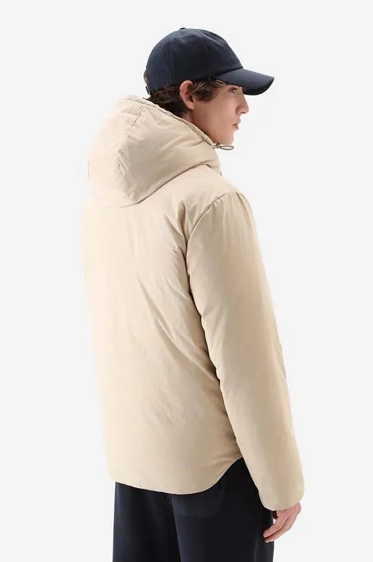 Woolrich down jacket Eco Aleutian men's beige color