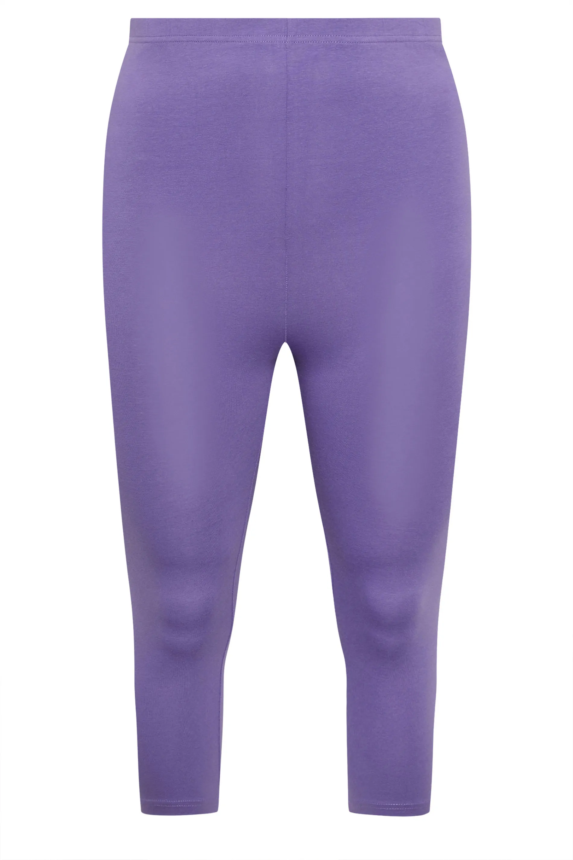 YOURS Curve Purple Cropped Leggings