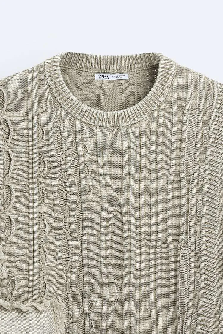 ZARA  |Long Sleeves Sweaters